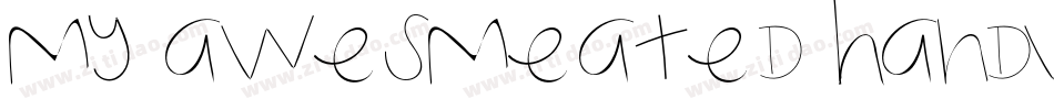 My awesmeated handwriting字体转换